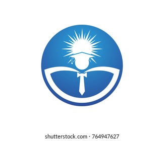 Education logo design template