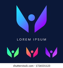 Education Logo design template, Abstract school Monogram vector illustration