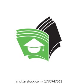 Education logo design template , education book logo vector illustration
