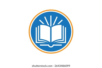 Education logo design template Book logo design concept