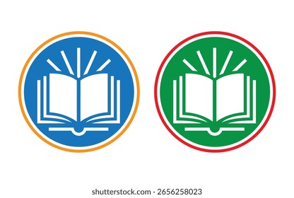 Design-Vorlage für das Bildungslogo Design-Konzept für das Buch