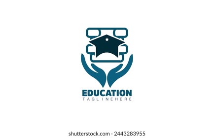 Education Logo Design Template, Creative And Clever Concept