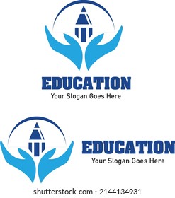 Plantilla de diseño de logotipos educativos, EPS, diseño de archivos vectoriales