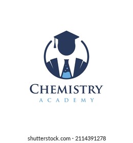 Education logo design template. icon for science and chemistry Academy Collage or University