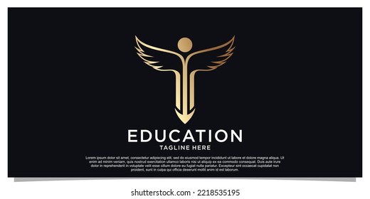 Education logo design template Premium Vector Part 2