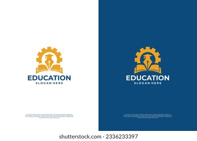 Plantilla de diseño del logotipo educativo. vector de logotipo escolar.