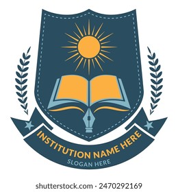 Education logo design template for school and organization
