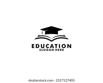 Plantilla de diseño del logotipo educativo, adecuada para la academia, la escuela, la graduación, el aprendizaje, el escritor y otros