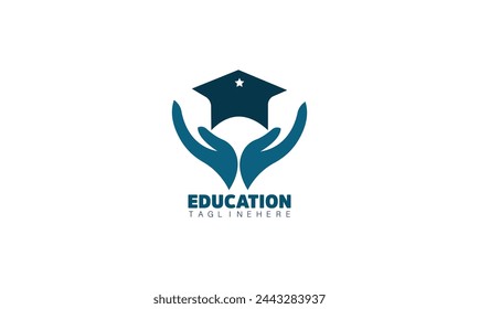 Plantilla de diseño del logotipo de la educación, conveniente para la academia, escuela, graduación