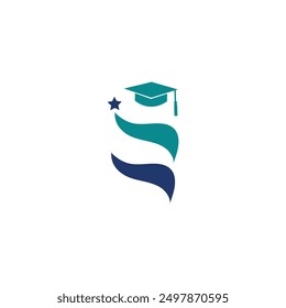 Education logo design template, suitable for academy, School, Graduation