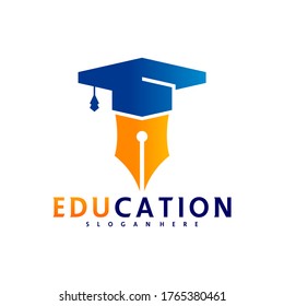 Education logo design template, vector illustration, icon symbol, creative design