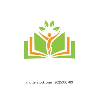 Ilustración del vector de plantillas de diseño de logotipo educativo.