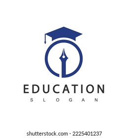 Education Logo Design Template, Vector Illustration