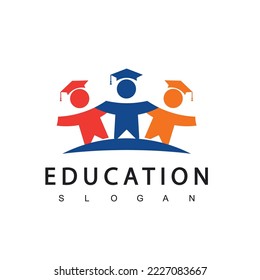 Education Logo Design Template, Vector Illustration