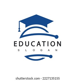 Plantilla de diseño de logotipo educativo, Ilustración vectorial