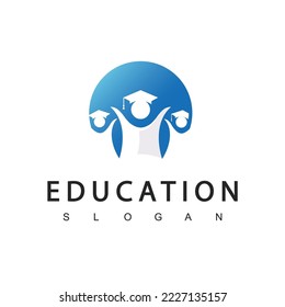 Plantilla de diseño de logotipo educativo, Ilustración vectorial