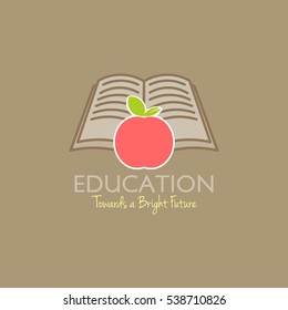 Education Logo Design Template. Vector Illustration