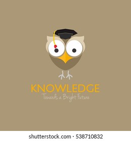 Education Logo Design Template. Vector Illustration