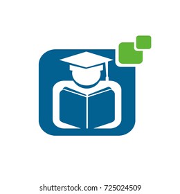 Education logo design template vector