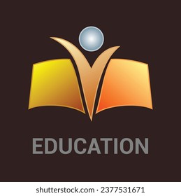 Education logo design vector concept