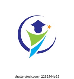 Education logo design vector  illustration