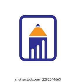 Ilustración vectorial del diseño del logotipo educativo