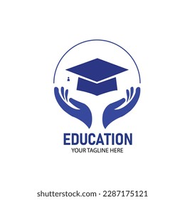 Diseño del logotipo educativo ilustración vectorial, diseño del logotipo escolar 