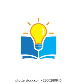 Ilustración vectorial del diseño del logotipo educativo