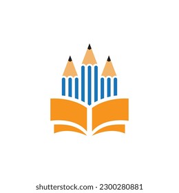 Ilustración vectorial del diseño del logotipo educativo