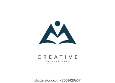 Ilustração do vetor do projeto do logotipo da educação.