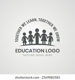 Education Logo Design Vector Illustration Suitable For College, Campus, University, School And Graduation