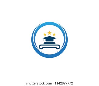 Education logo design vector template