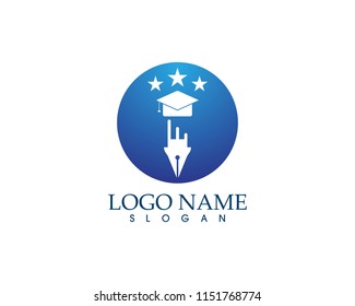 Education logo design vector template