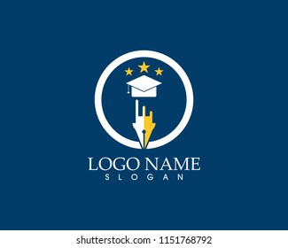 Education logo design vector template