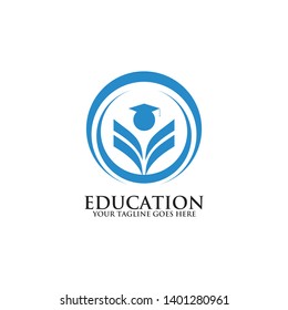 Education logo design vector template