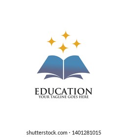 Education logo design vector template