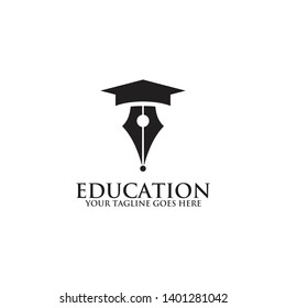 Education logo design vector template