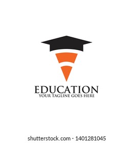Education logo design vector template