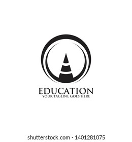 Education logo design vector template
