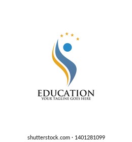 Education logo design vector template