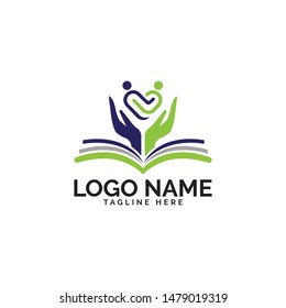 Education logo design vector template