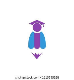 education logo design vector template sign