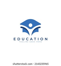 education logo design vector template