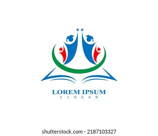 Education logo design vector template