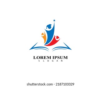Education logo design vector template