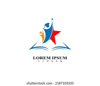 Education logo design vector template