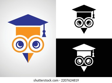 Education logo design vector template, Education and graduation logo vector illustration 