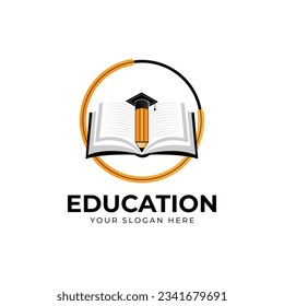 Plantilla vectorial de diseño de logotipo de educación