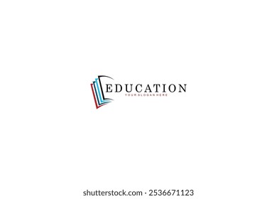 Modelo de vetor de design de logotipo educacional