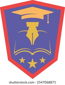 Education logo design vector template